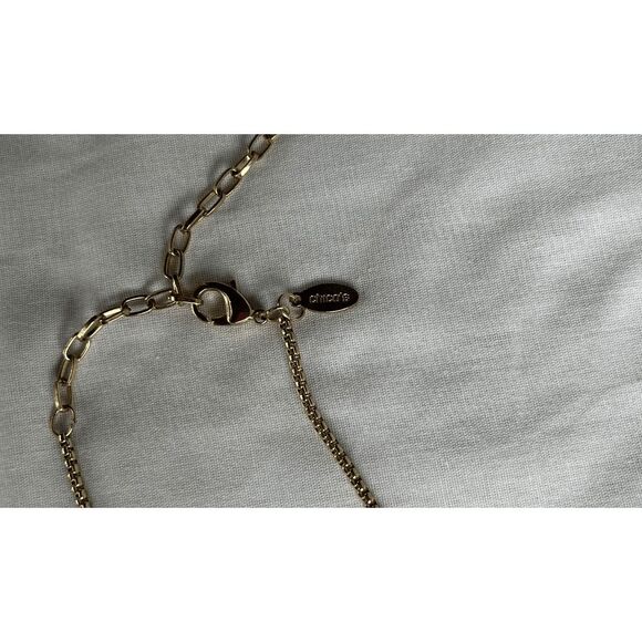 Chico's Turquoise Pendant Multi-strand Beaded Adjustable Statement Necklace - Picture 2 of 6